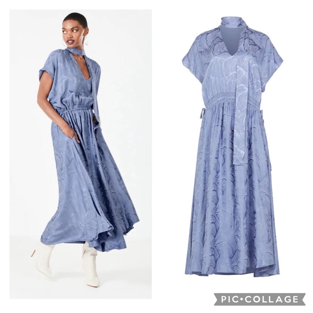 NWT BCBGMAXAZRIA Vittoria Cinch Waist Dress In Purple Impression Size Small Chic